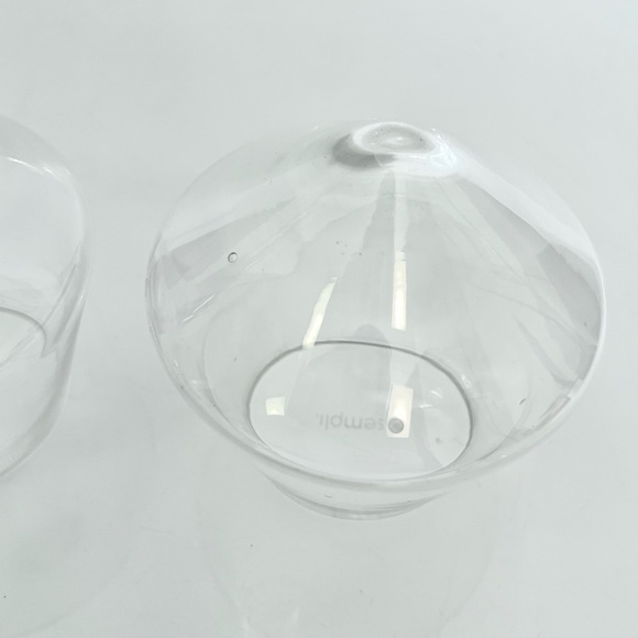 Sempli Cupa-Vino Clear Aerating Wine Glasses, Set of 2 - Picture 7 of 9